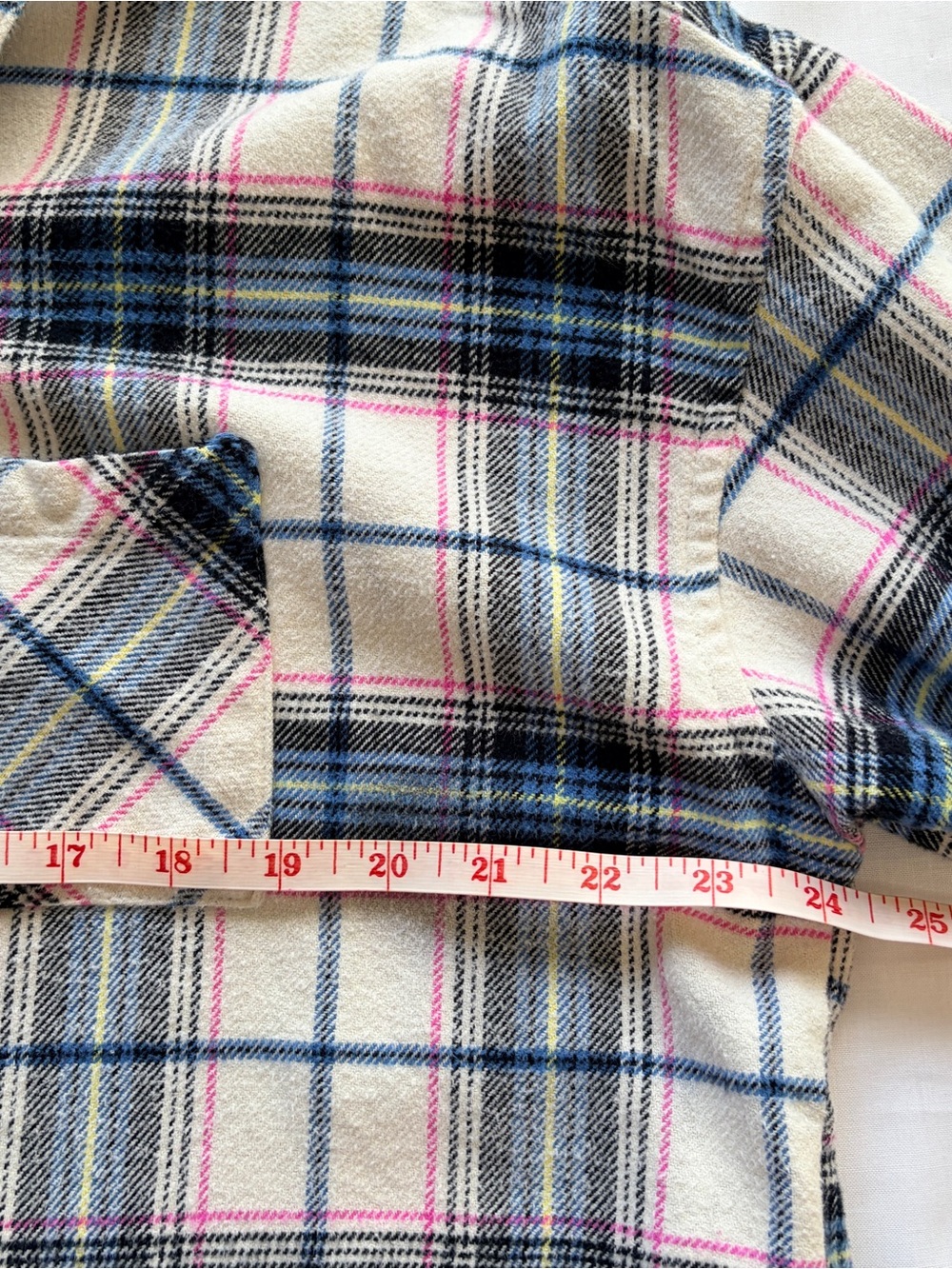 ALTAR’D STATE Cropped Plaid Flannel Button-Up, Large - Picture 12 of 14